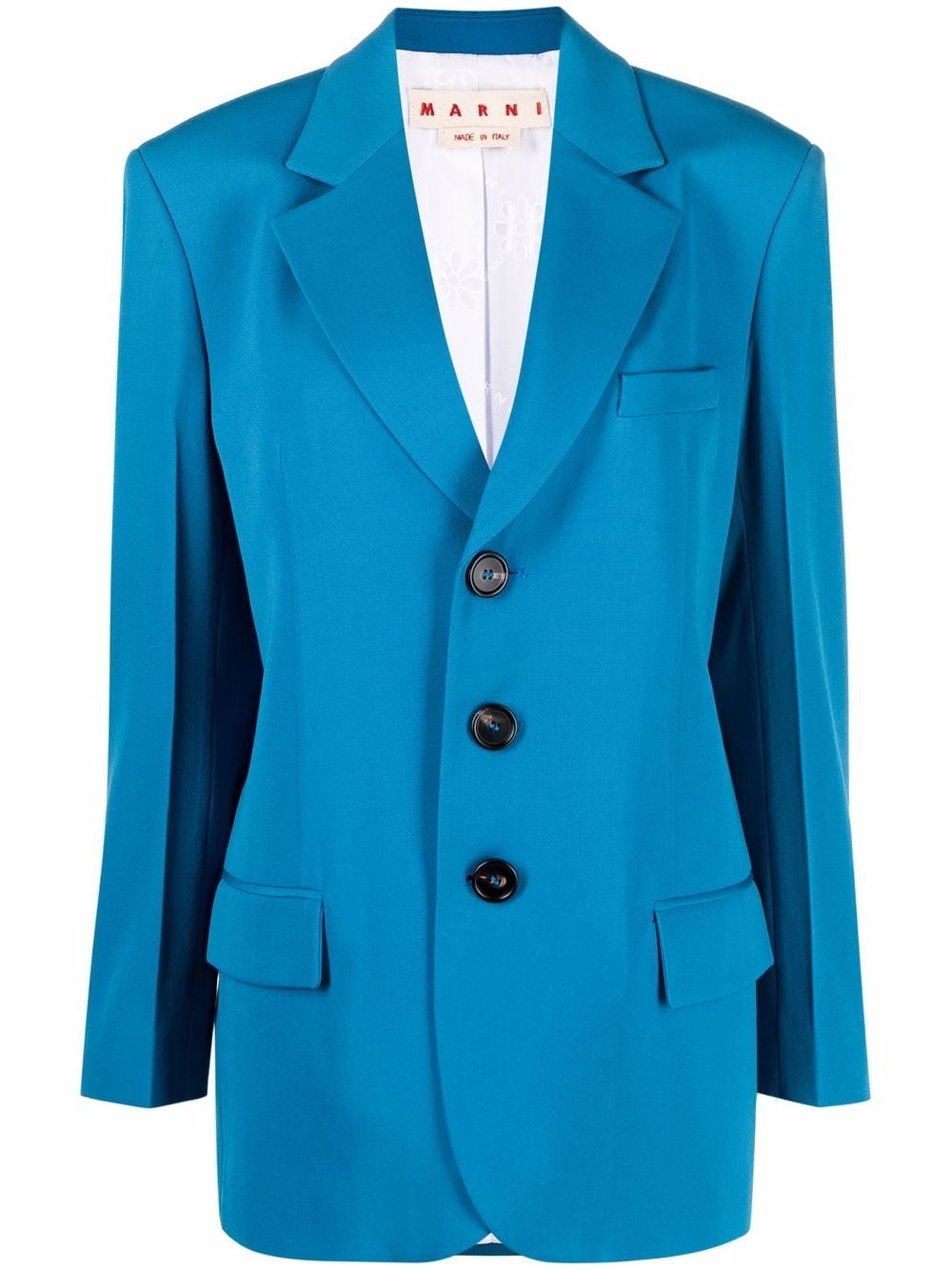 Marni Blazer mit fallendem Revers - Blau von Marni