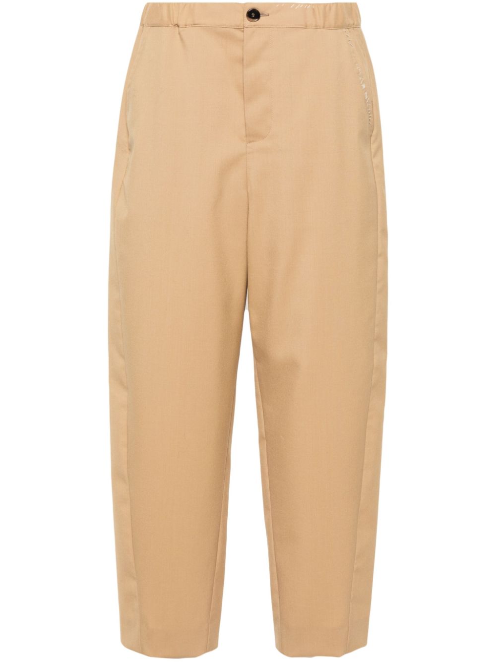 Marni Cropped-Hose mit weitem Bein - Nude von Marni