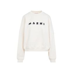 Marni Damen Weißer Baumwoll-sweatshirt von Marni