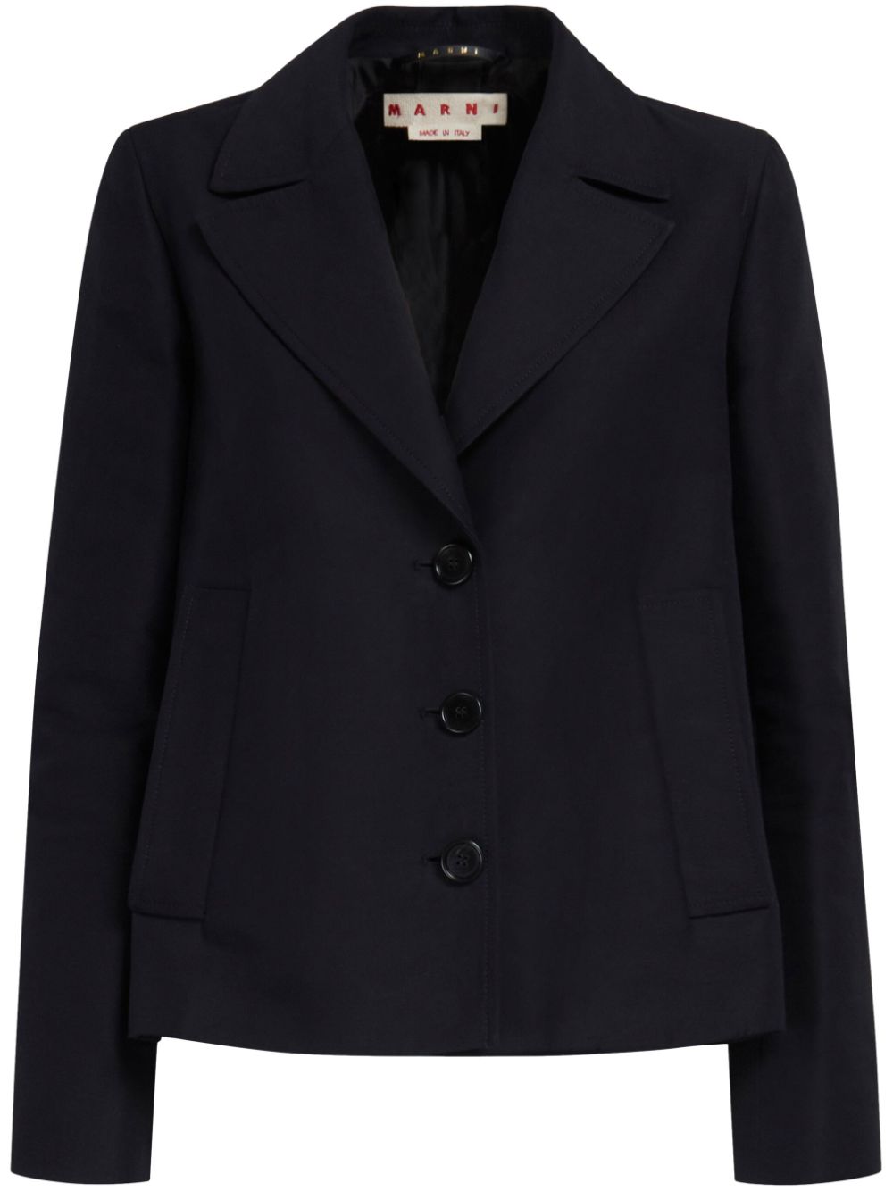 Marni Einreihiger Cropped-Blazer - Schwarz von Marni