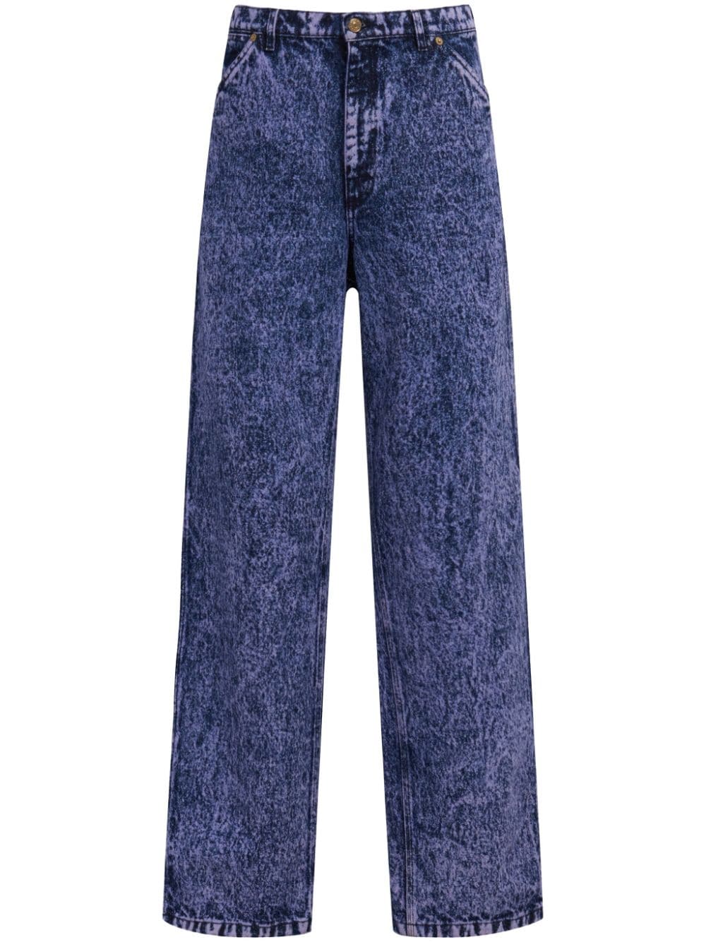 Marni Gerade Jeans mit Stone-Wash-Effekt - Blau von Marni