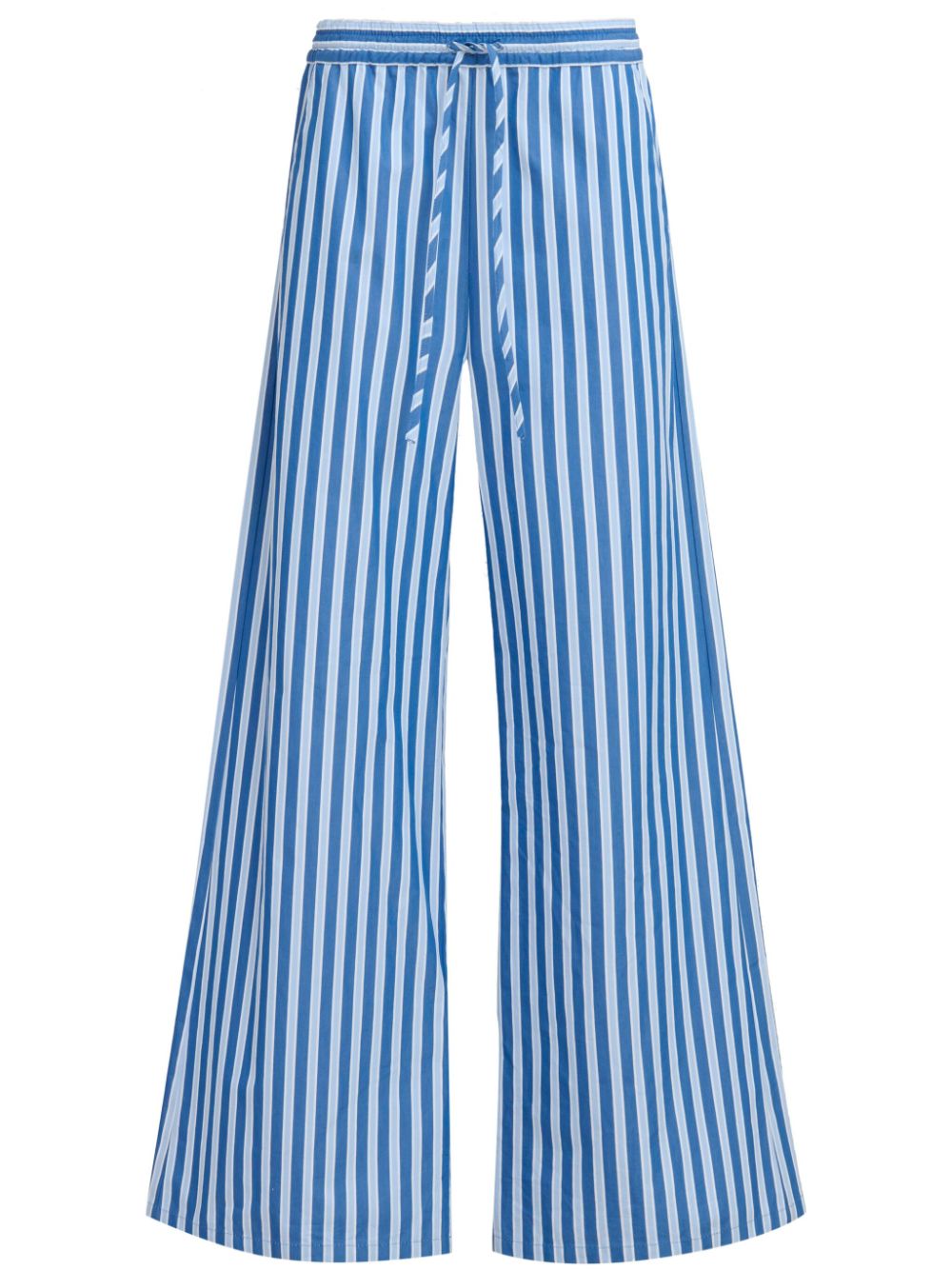 Marni Gestreifte Wide-Leg-Hose - Blau von Marni