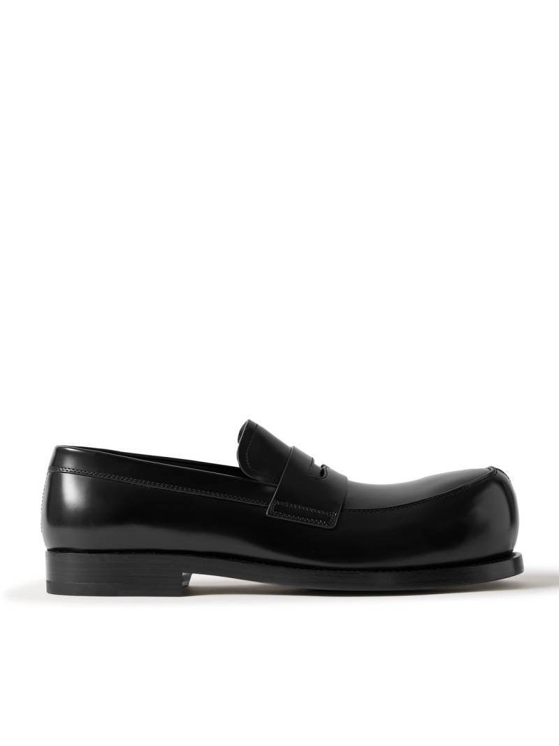 Marni - Glossed-Leather Penny Loafers - Men - Black - EU 42 von Marni