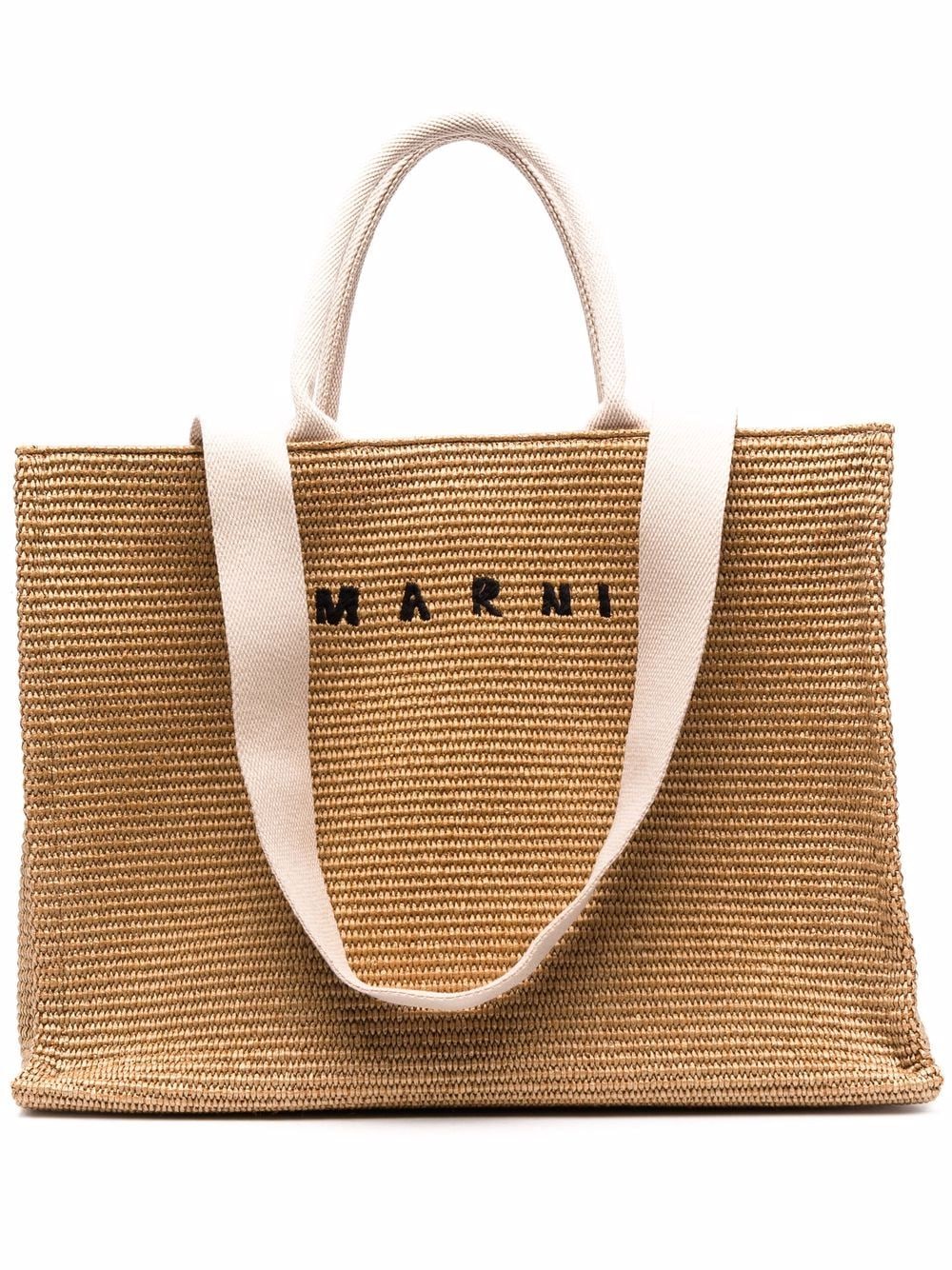 Marni Handtasche mit Logo - Braun von Marni