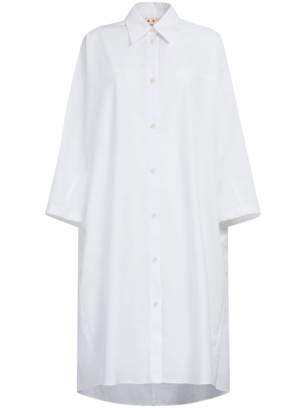 Marni Hemdkleid mit langen Ärmeln - Weiß von Marni