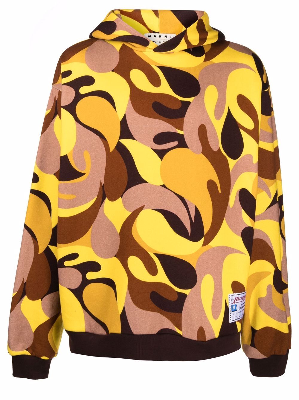 Marni Hoodie mit Camouflage-Print - Gelb von Marni