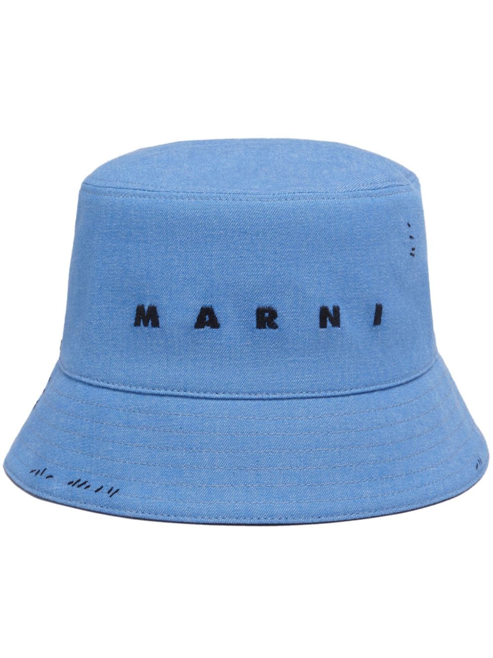 Marni Jeans-Fischerhut mit Logo-Stickerei - Blau von Marni