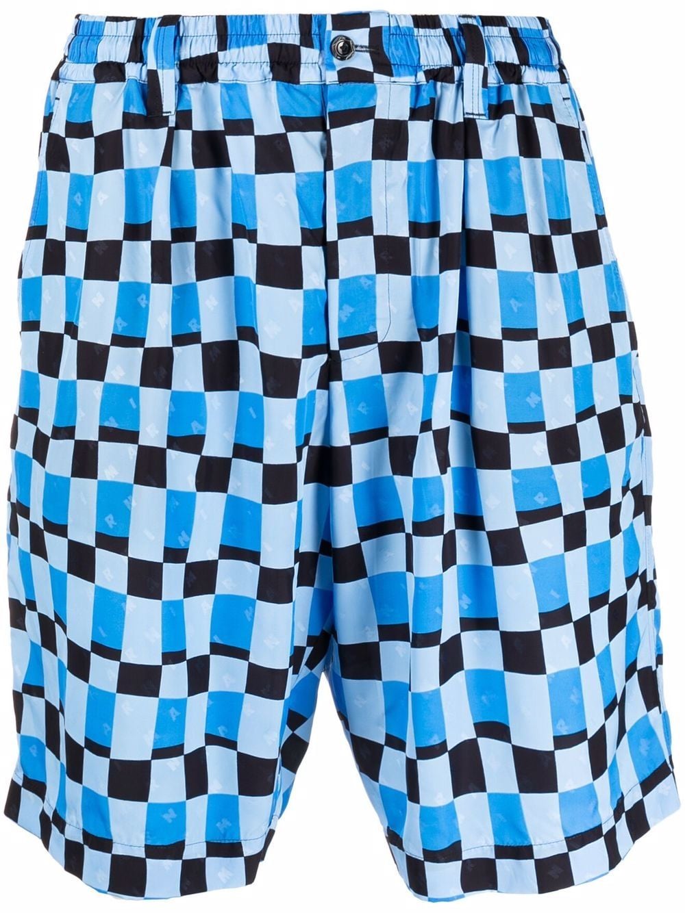 Marni Knielange Shorts mit Karo - Blau von Marni