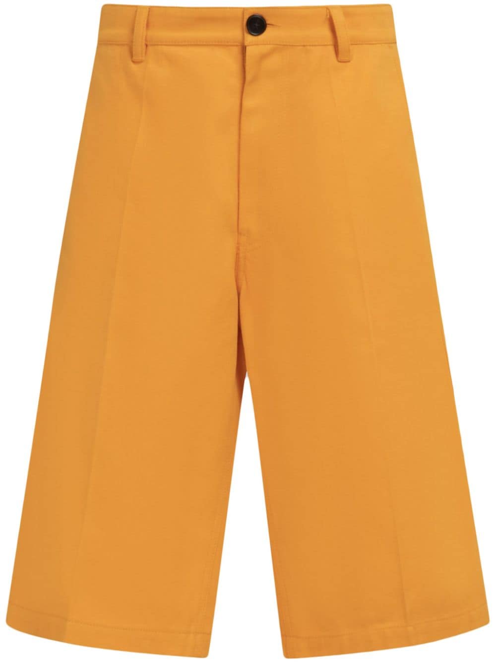 Marni Knielange Shorts mit Logo-Patch - Gelb von Marni