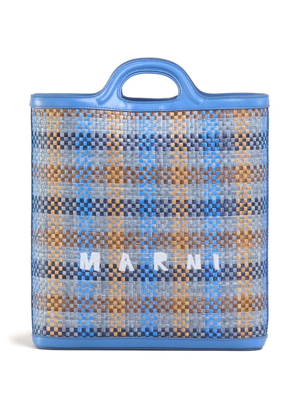 Marni Market Shopper mit Logo-Stickerei - Blau von Marni