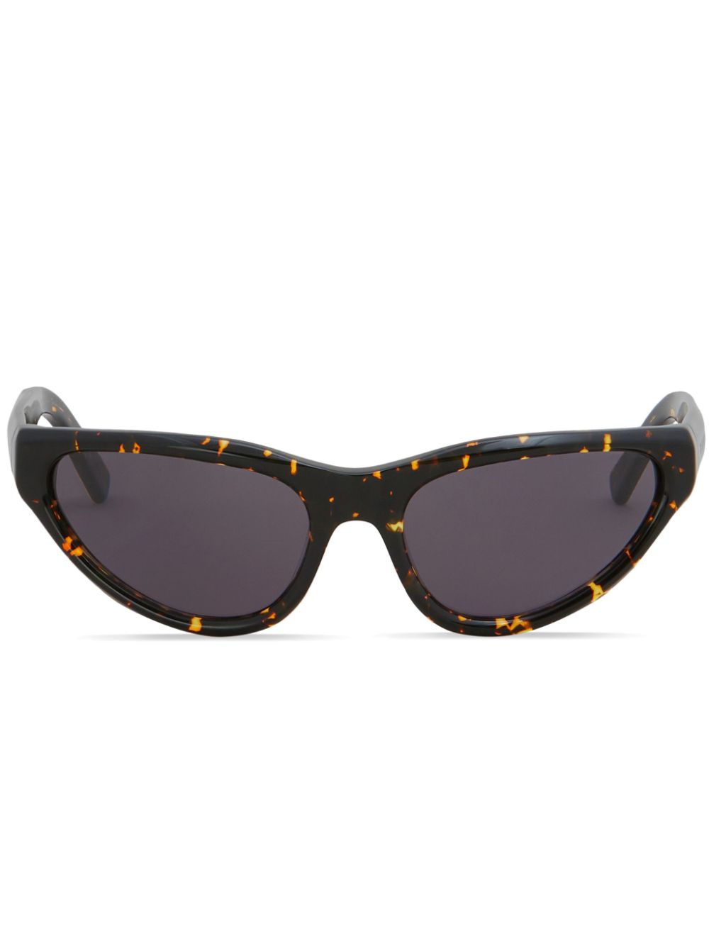 Marni Mavericks Sonnenbrille mit Logo-Print - Braun von Marni