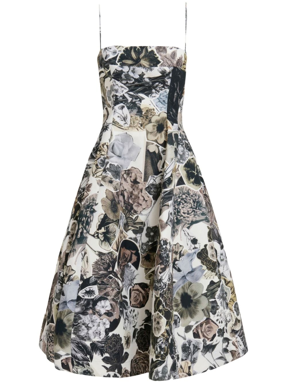 Marni Midikleid mit Blumen-Print - Nude von Marni