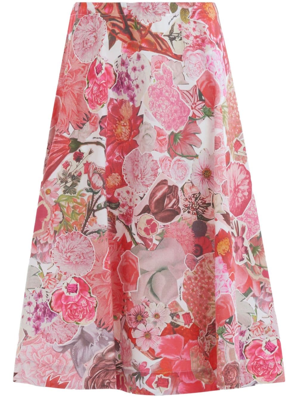 Marni Midirock mit Blumen-Print - Rosa von Marni