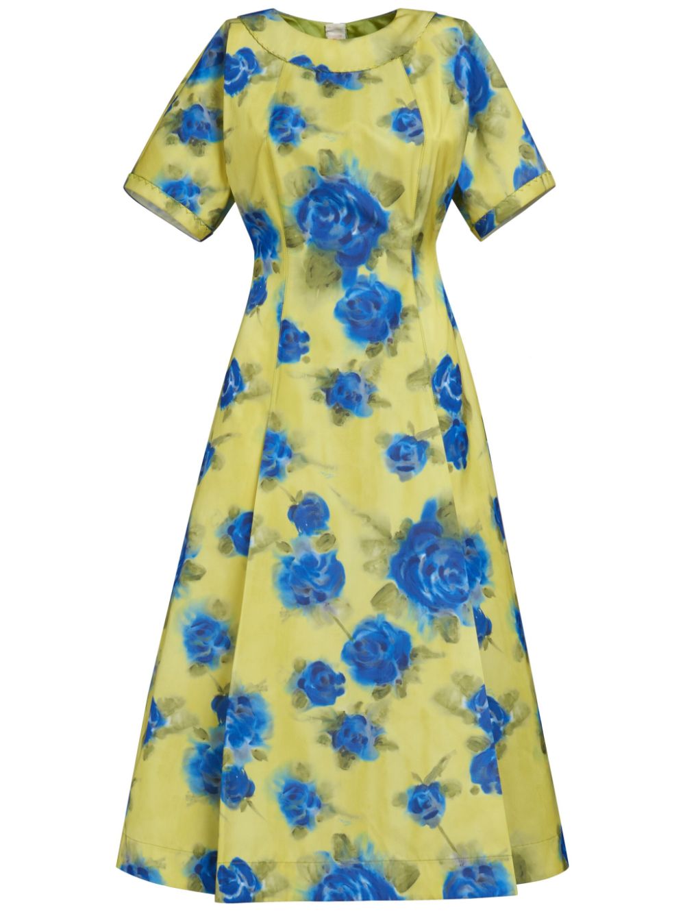 Marni Minikleid mit Rosen-Print - Gelb von Marni