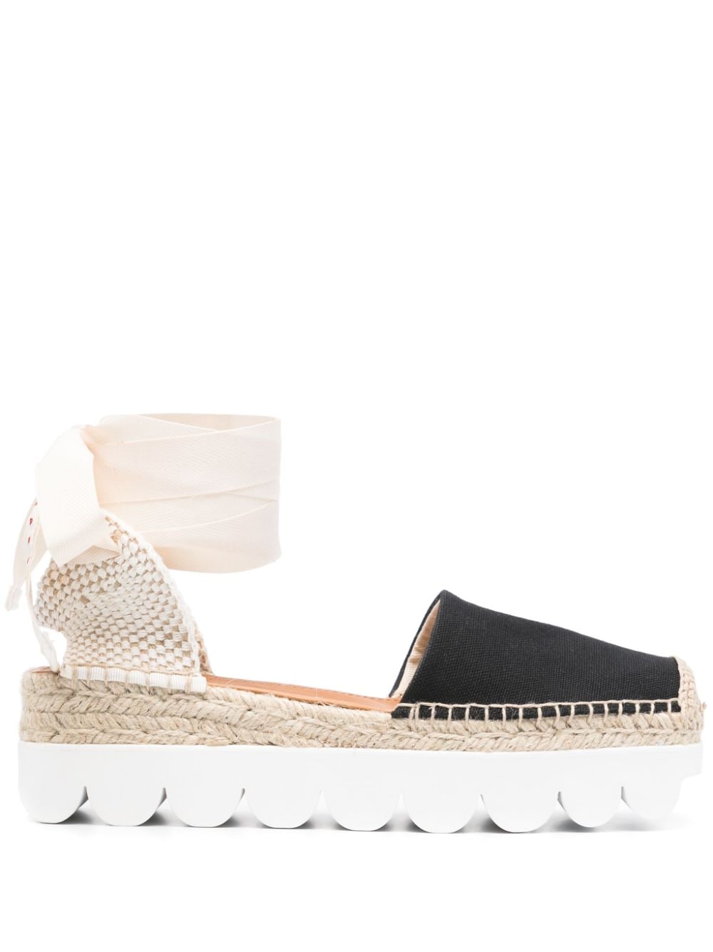 Marni Petal Espadrilles aus Canvas - Schwarz von Marni