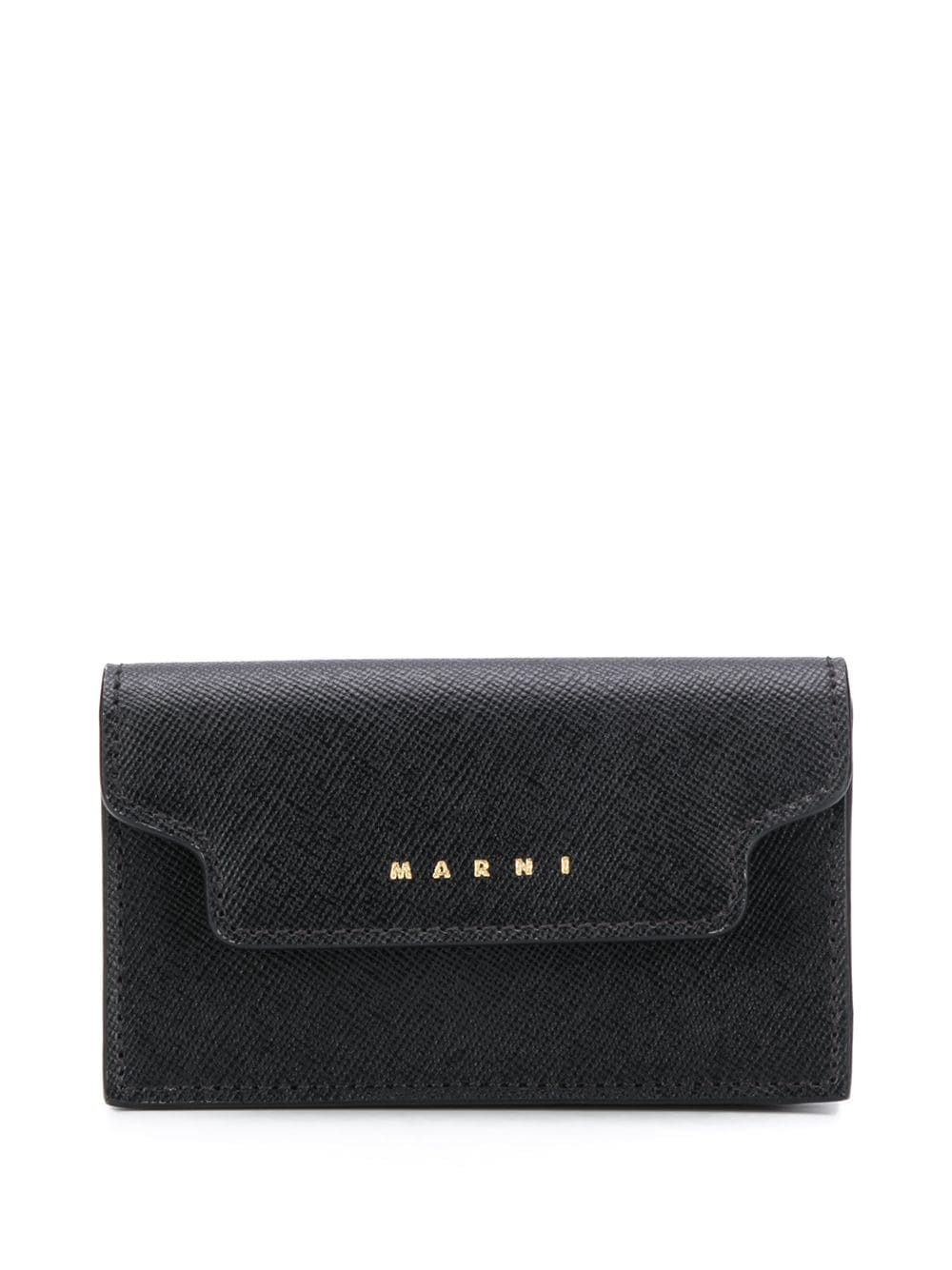 Marni Kartenetui mit Logo-Print - Schwarz von Marni