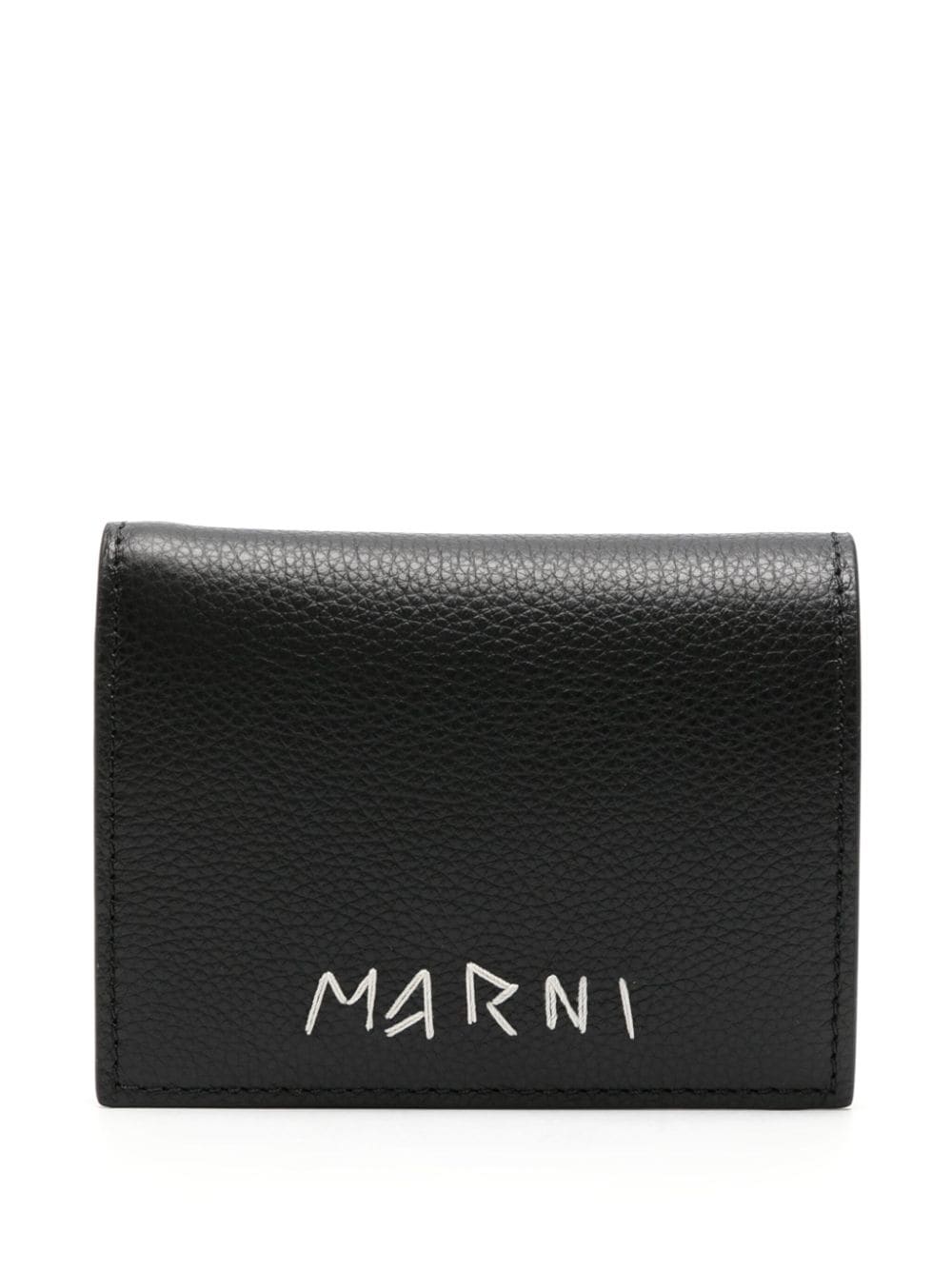 Marni Portemonnaie mit Logo - Schwarz von Marni