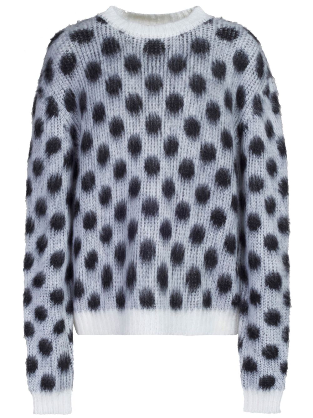 Marni Intarsien-Pullover mit Polka Dots - Schwarz von Marni