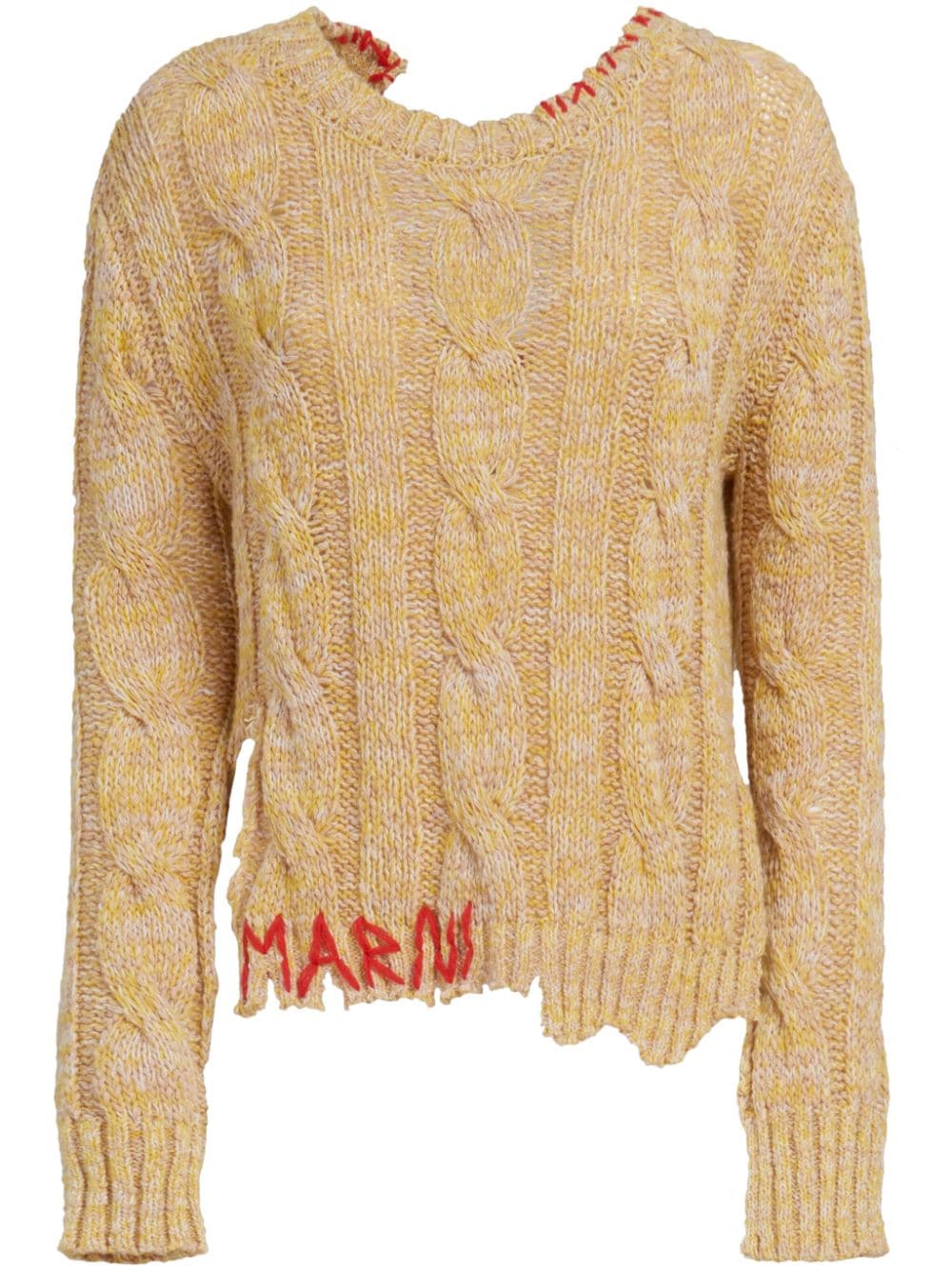 Marni Pullover mit Zopfmuster - Gelb von Marni