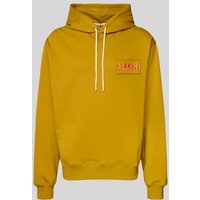 Marni Regular Fit Sweatshirt mit Logo-Patch in Senf, Größe 54 von Marni