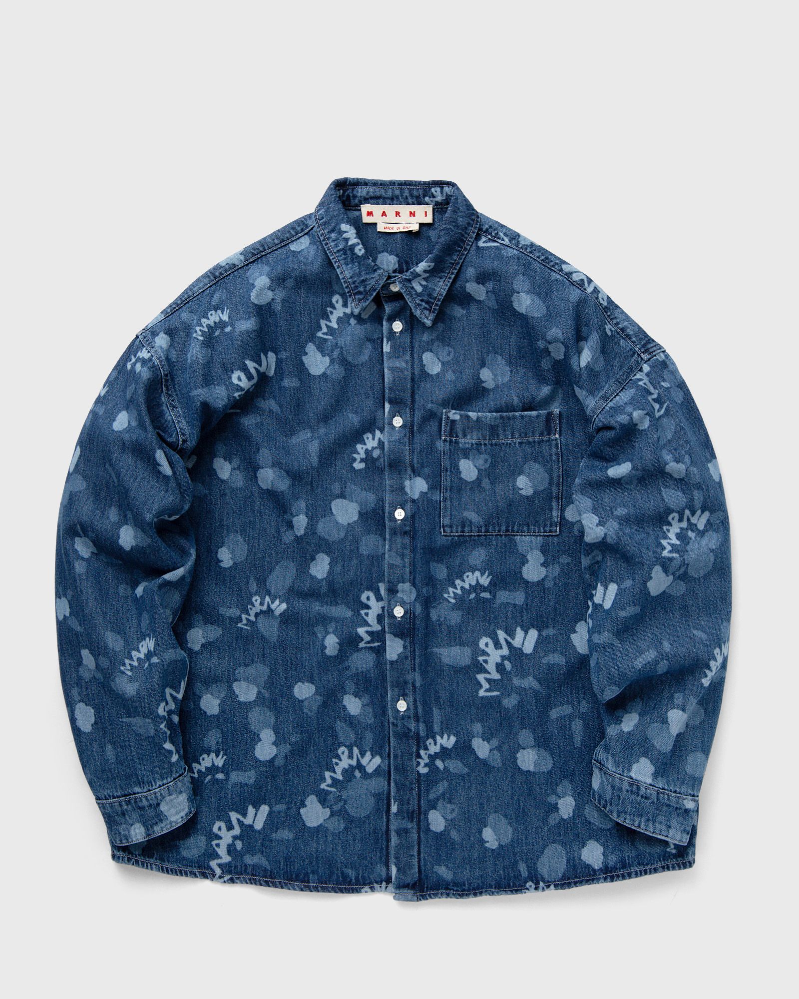 Marni SHIRT men Overshirts blue in Größe:M von Marni