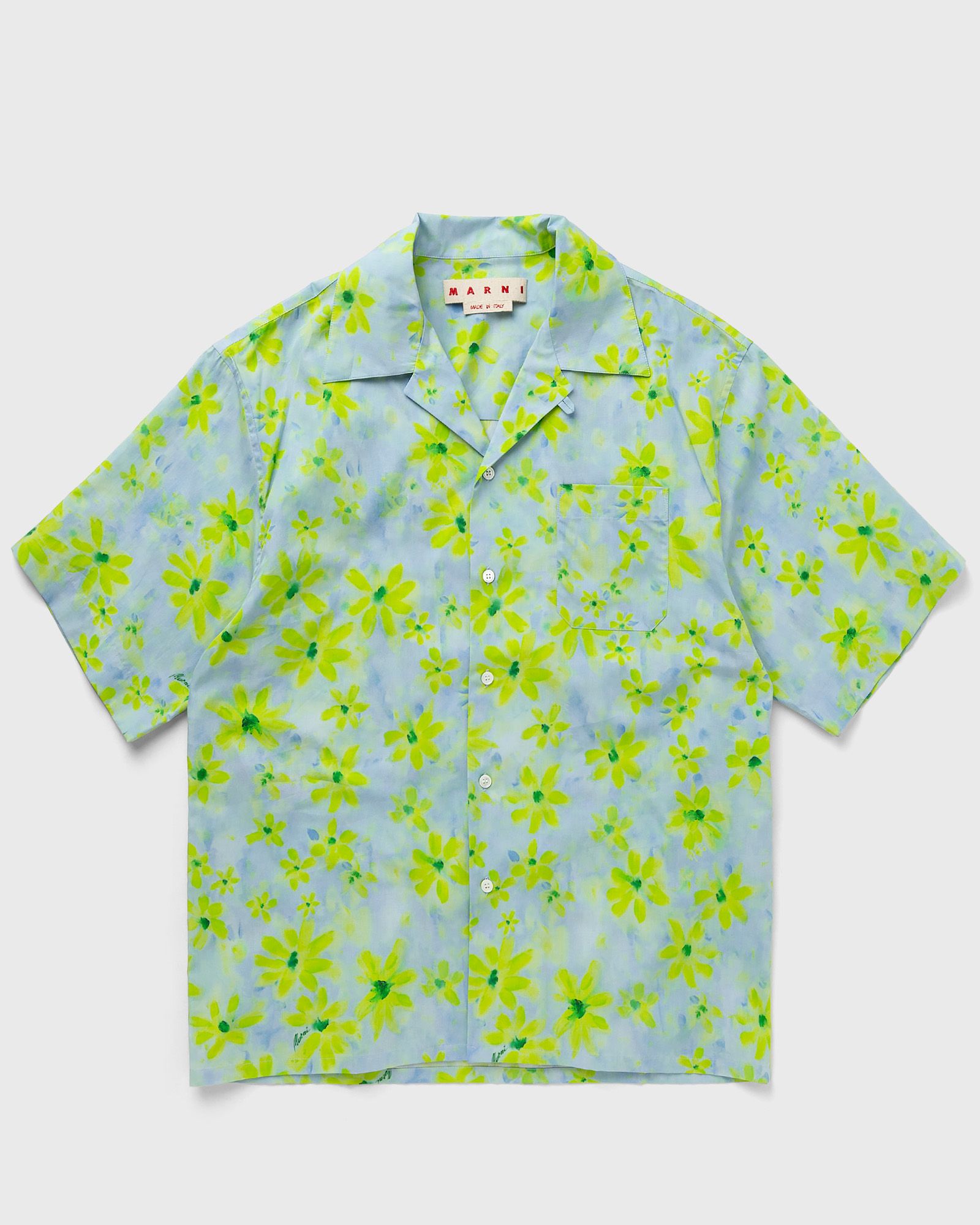 Marni SHIRT men Shortsleeves blue|green in Größe:M von Marni