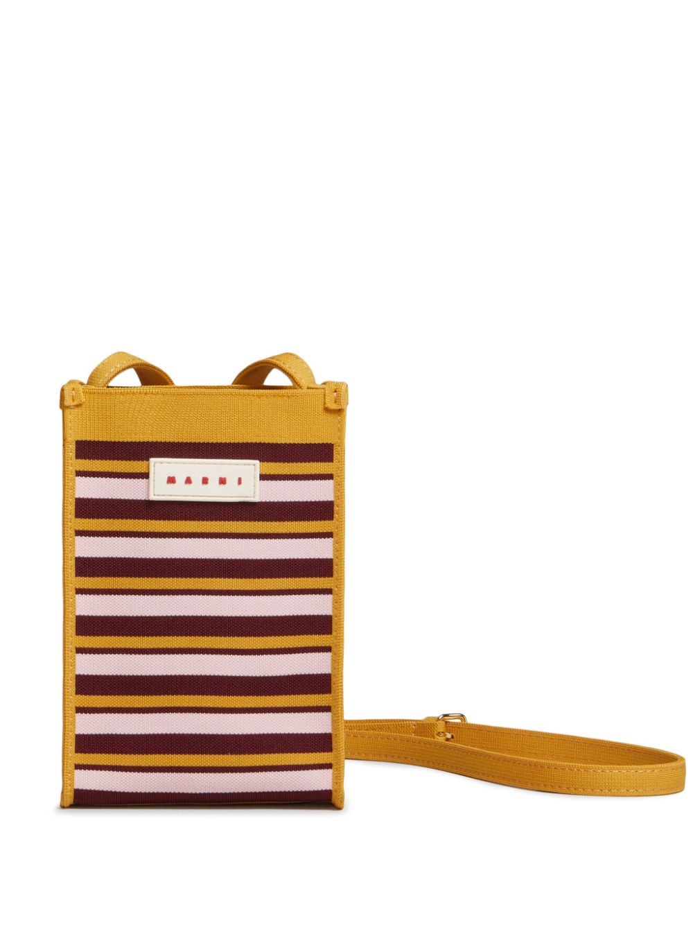 Marni Schultertasche mit Logo-Applikation - Orange von Marni