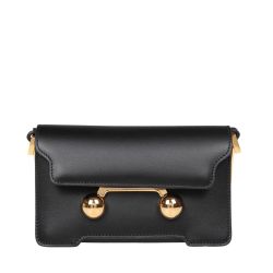 Marni Schwarze Leder Mini Schultertasche von Marni