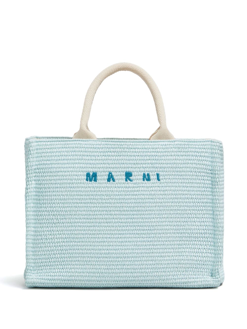 Marni Shopper aus Bast - Blau von Marni