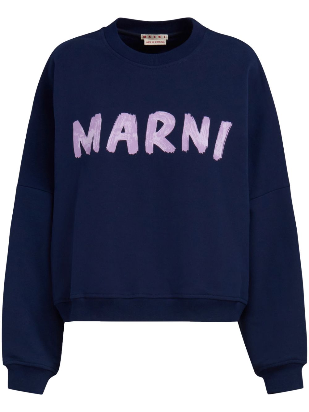 Marni Sweatshirt mit Logo-Print - Blau von Marni