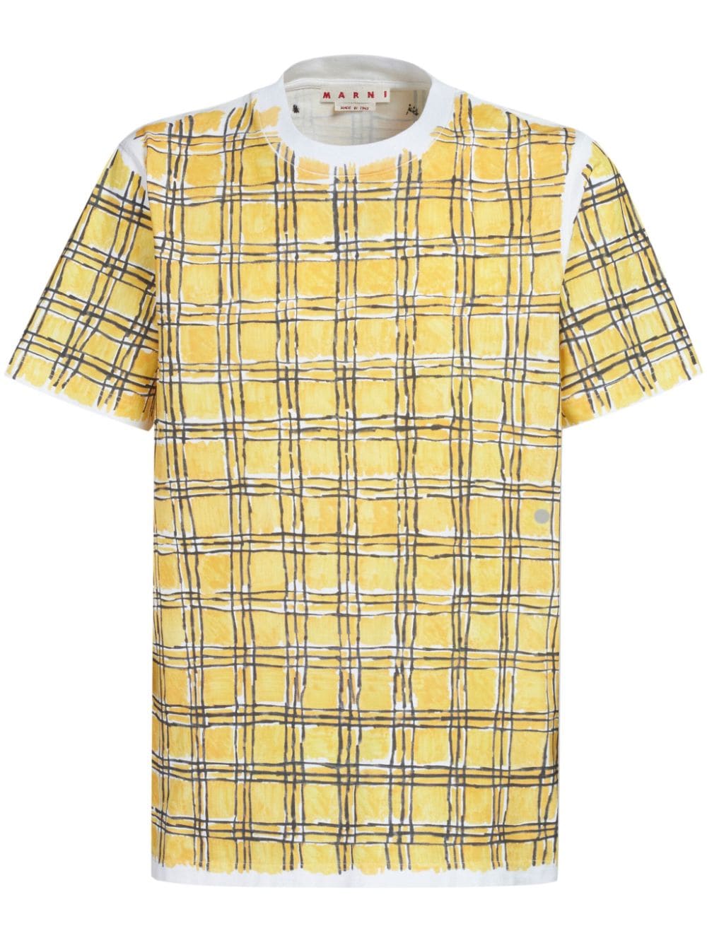 Marni Kariertes T-Shirt - Gelb von Marni