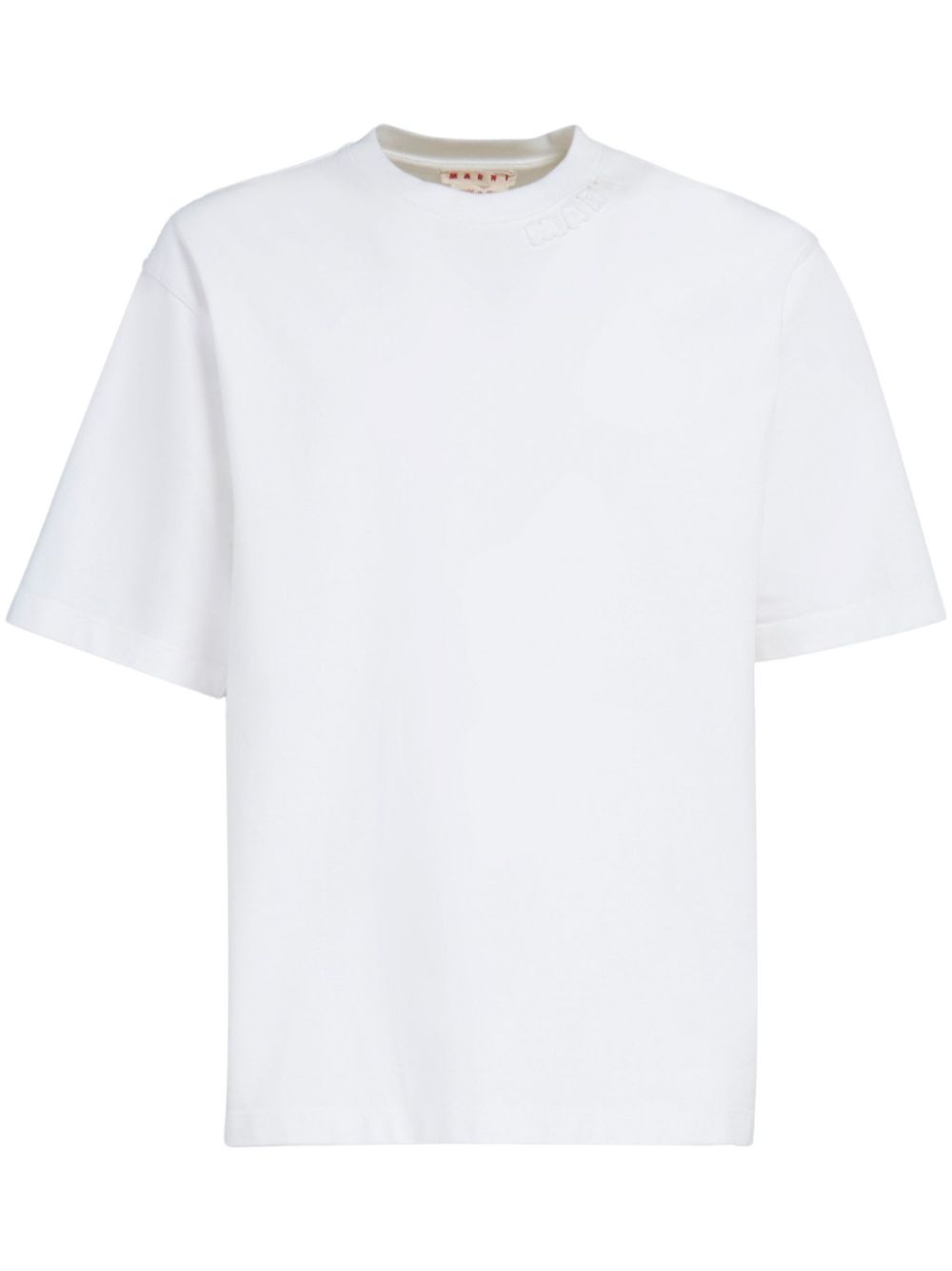 Marni T-Shirt mit Logo-Patch - Weiß von Marni