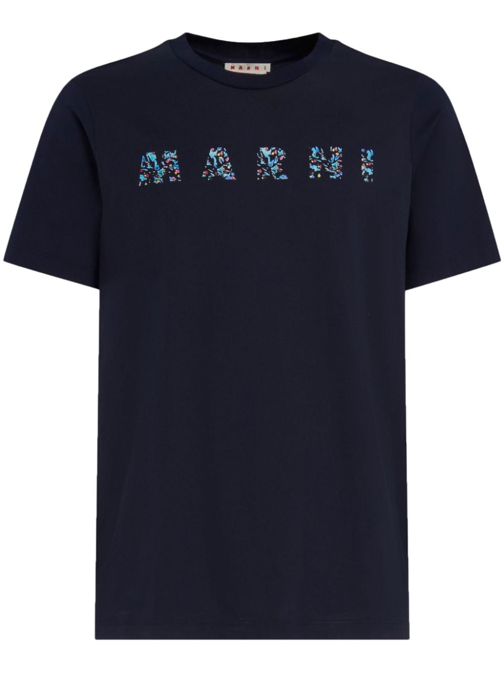 Marni T-Shirt mit Logo-Print - Blau von Marni