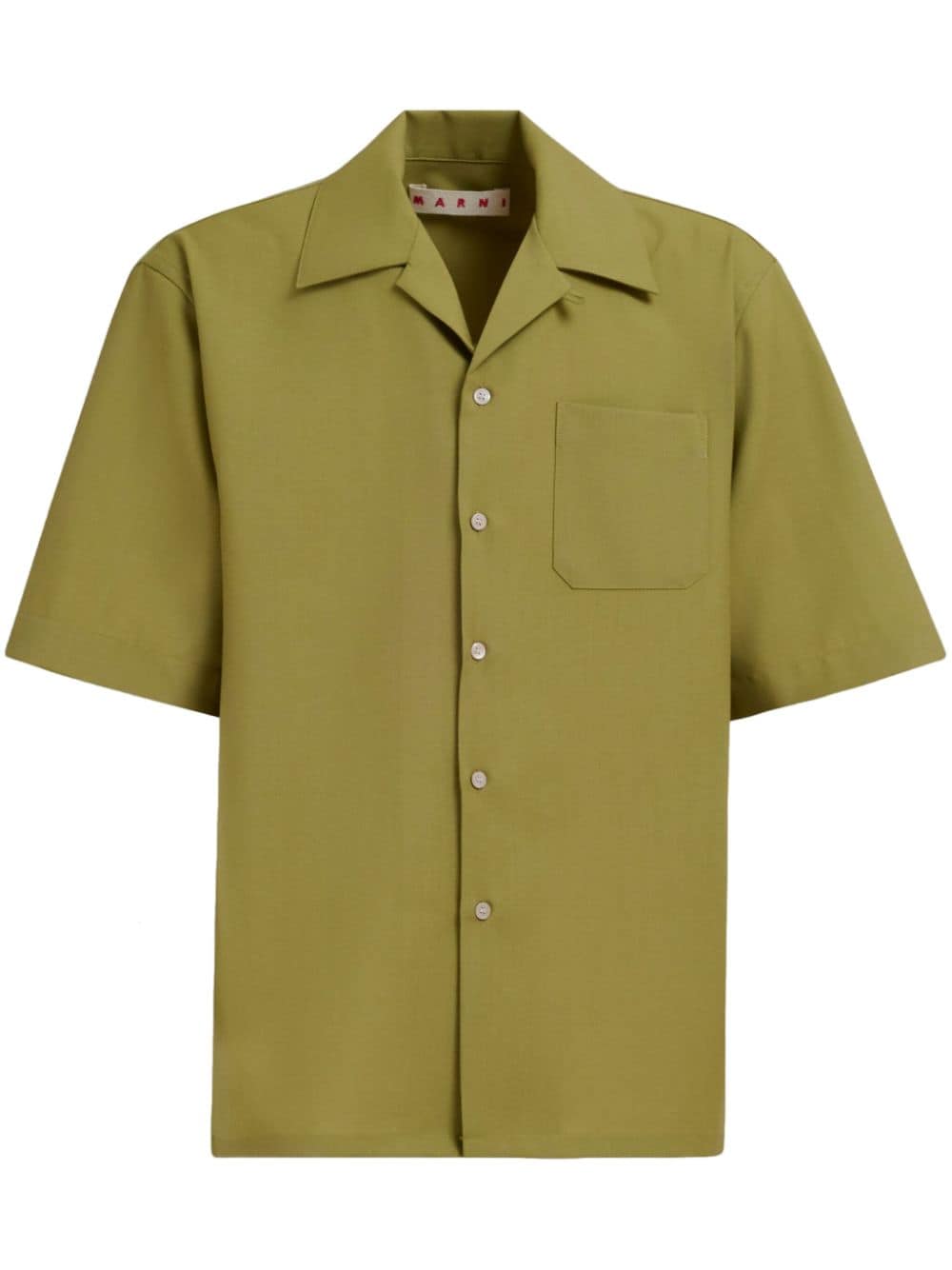 Marni Tropical Hemd aus Schurwolle - Grün von Marni