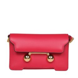 Marni Trunkaroo Mini Schultertasche Aus Rotem Leder von Marni