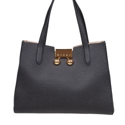 Marni Trunkaroo Schwarze Lederschultertasche von Marni