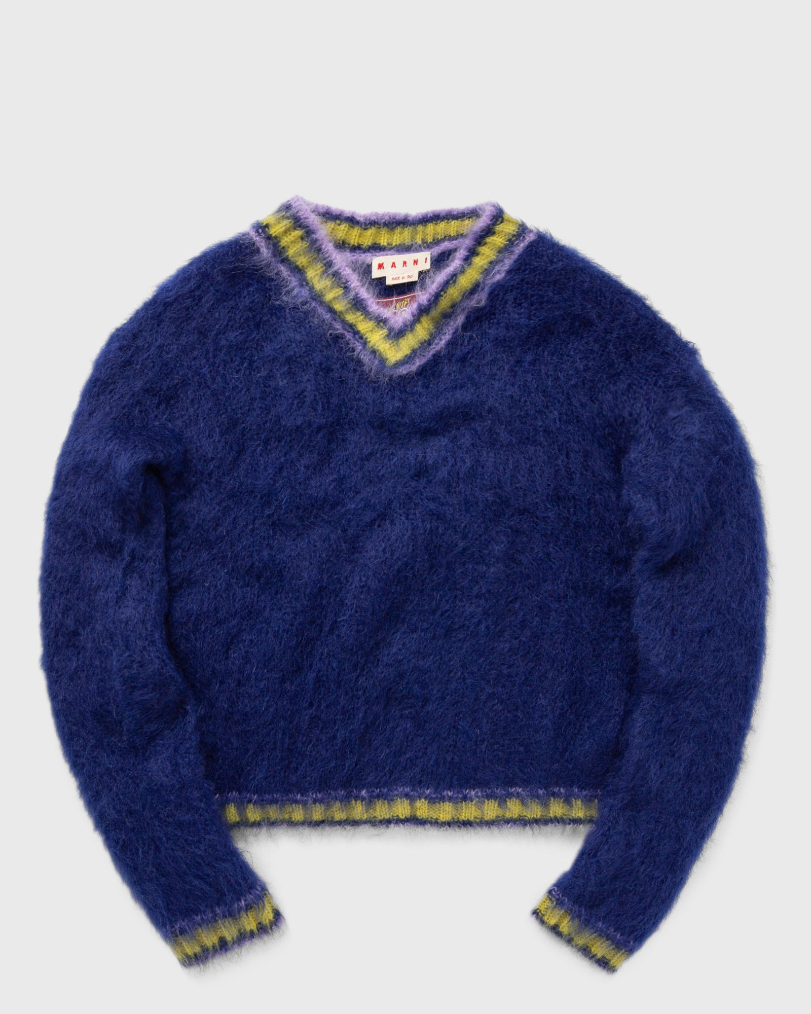 Marni V NECK SWEATER men Pullovers blue in Größe:S von Marni