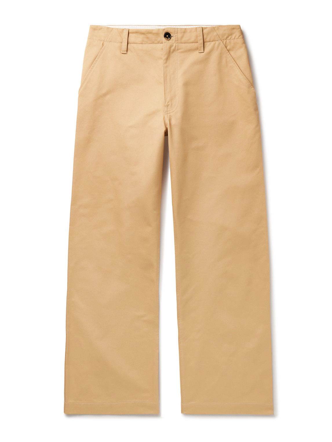 Marni - Wide-Leg Cotton-Gabardine Trousers - Men - Neutrals - IT 56 von Marni