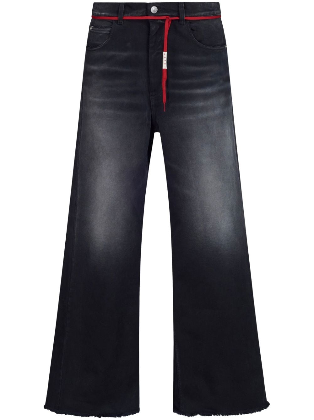 Marni Ausgestellte Jeans mit Bleached-Effekt - Schwarz von Marni