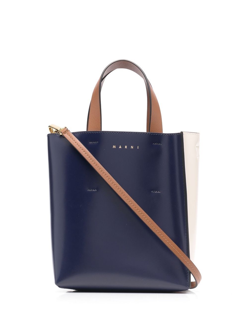 Marni Zweifarbiger Shopper - Nude von Marni