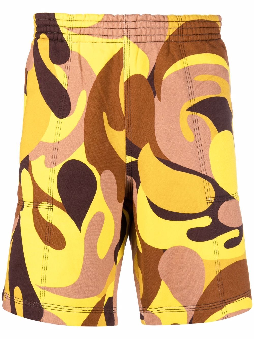 Marni Joggingshorts mit abstraktem Print - Gelb von Marni