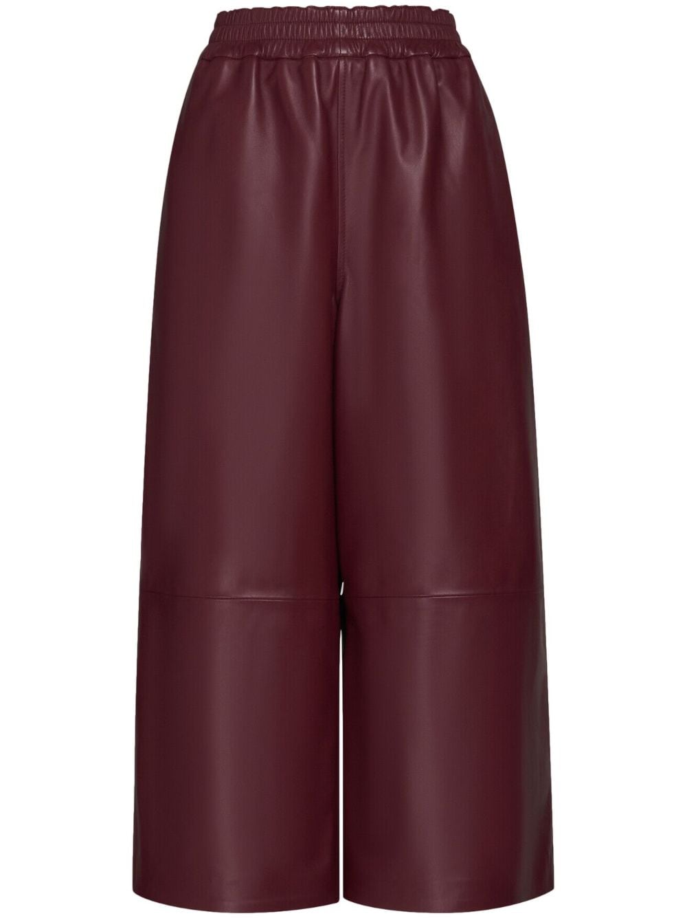 Marni Cropped-Hose aus Leder - Rot von Marni