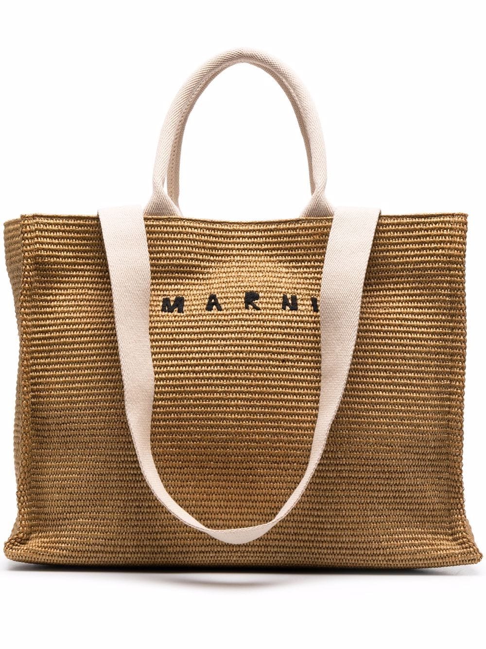 Marni Handtasche mit Logo - Nude von Marni