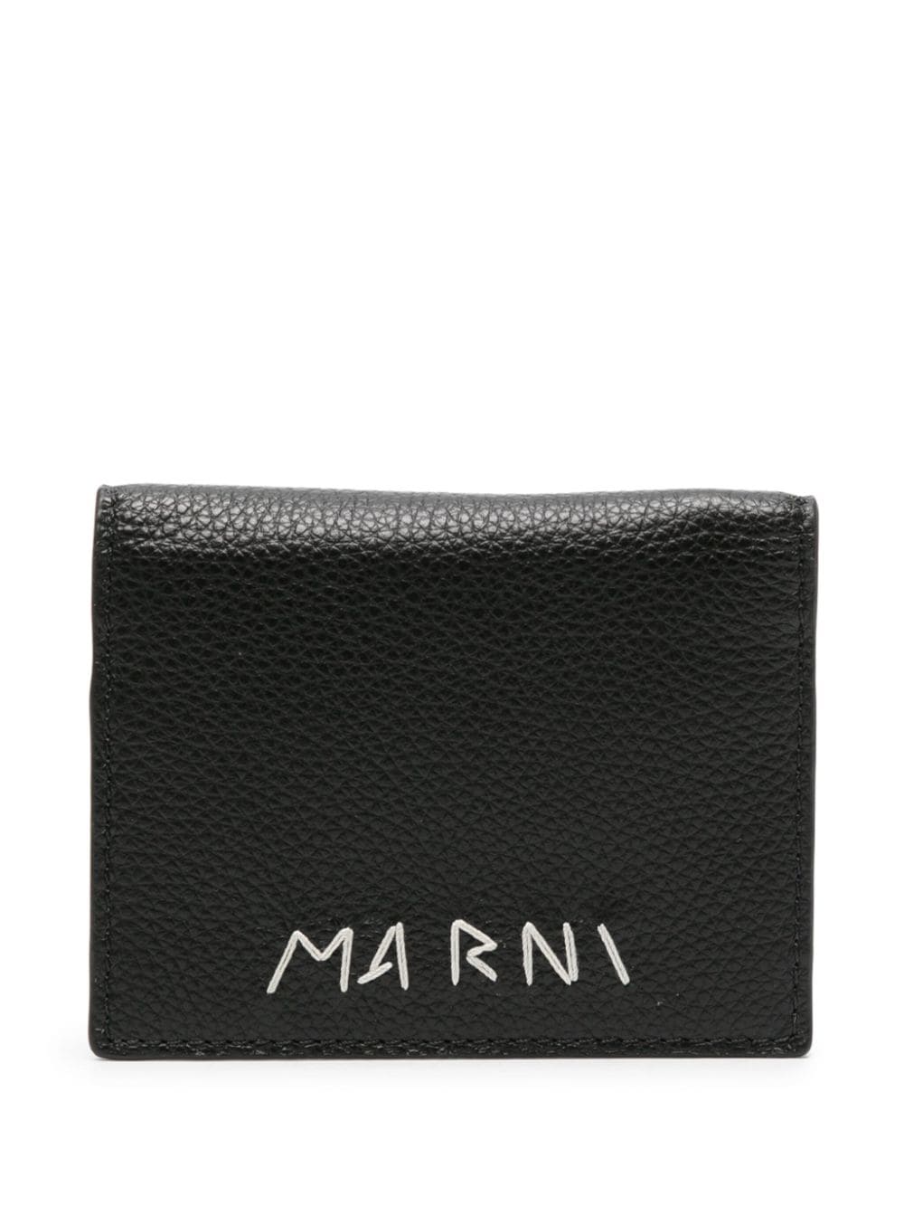 Marni Portemonnaie mit Logo-Stickerei - Schwarz von Marni