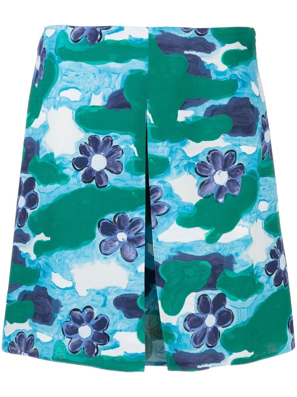 Marni Minirock mit Blumenmuster - Blau von Marni