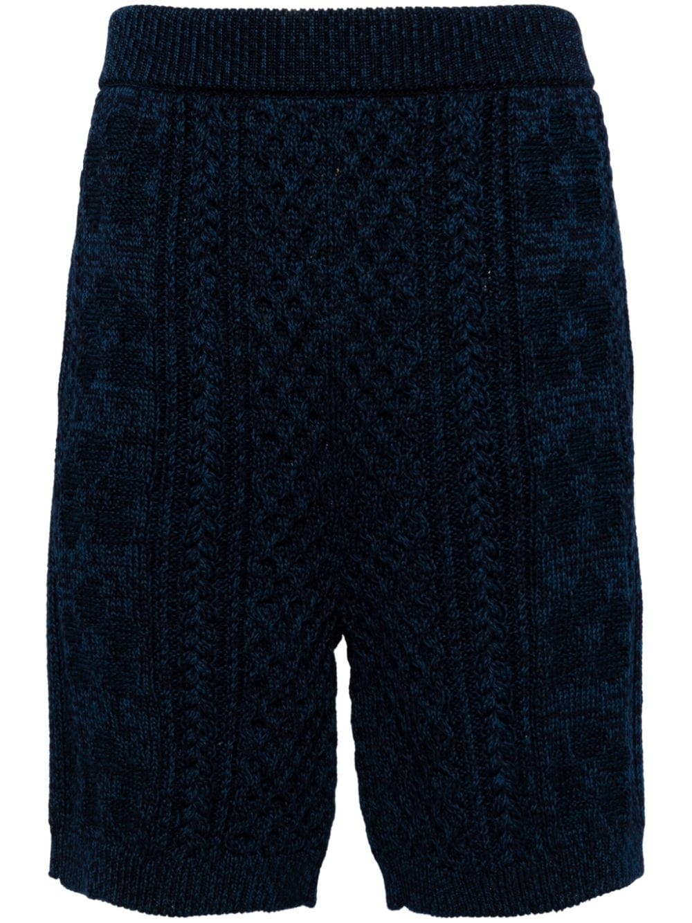 Marni Knielange Strick-Shorts - Blau von Marni