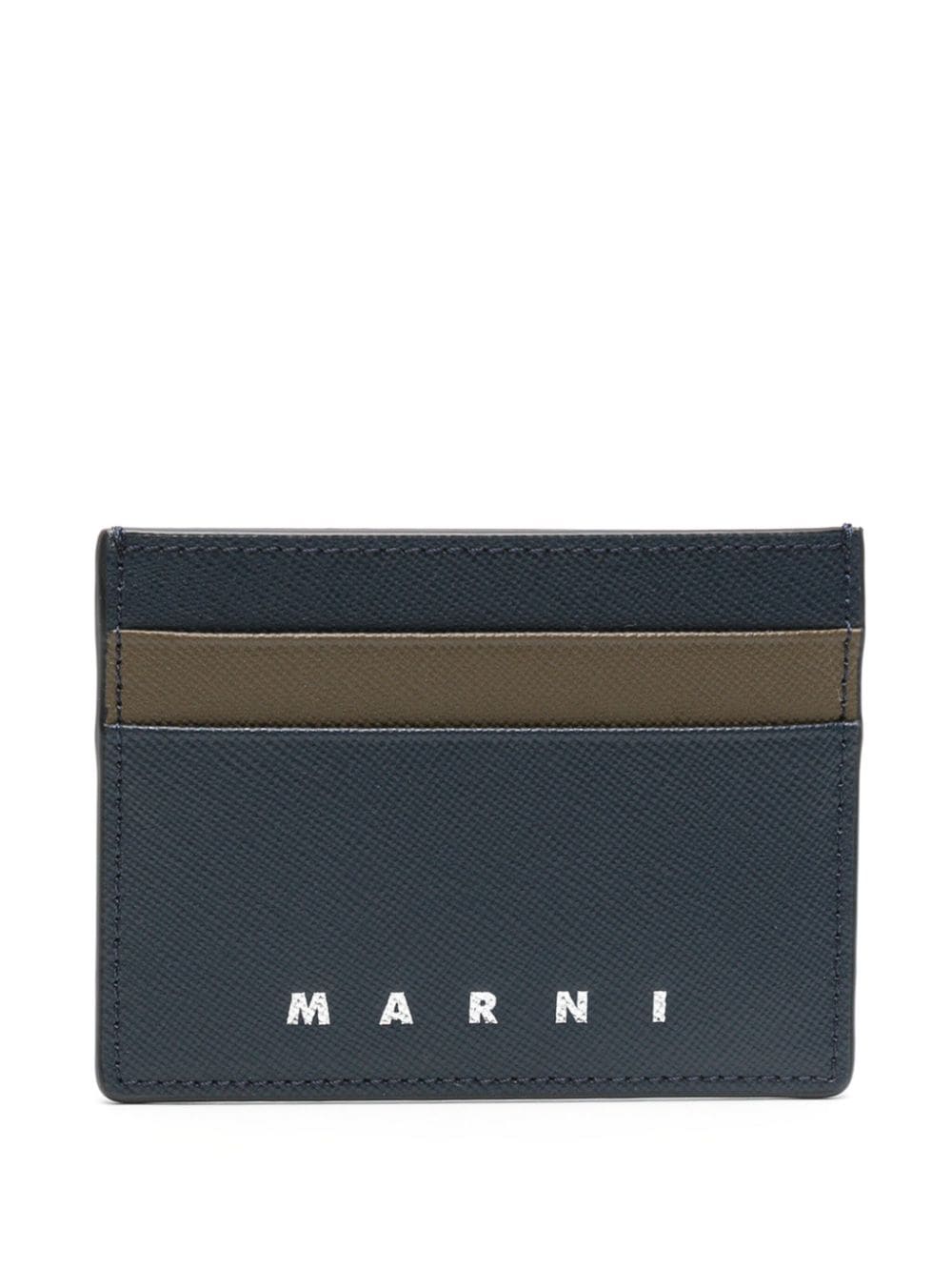 Marni Kartenetui mit Logo-Prägung - Blau von Marni