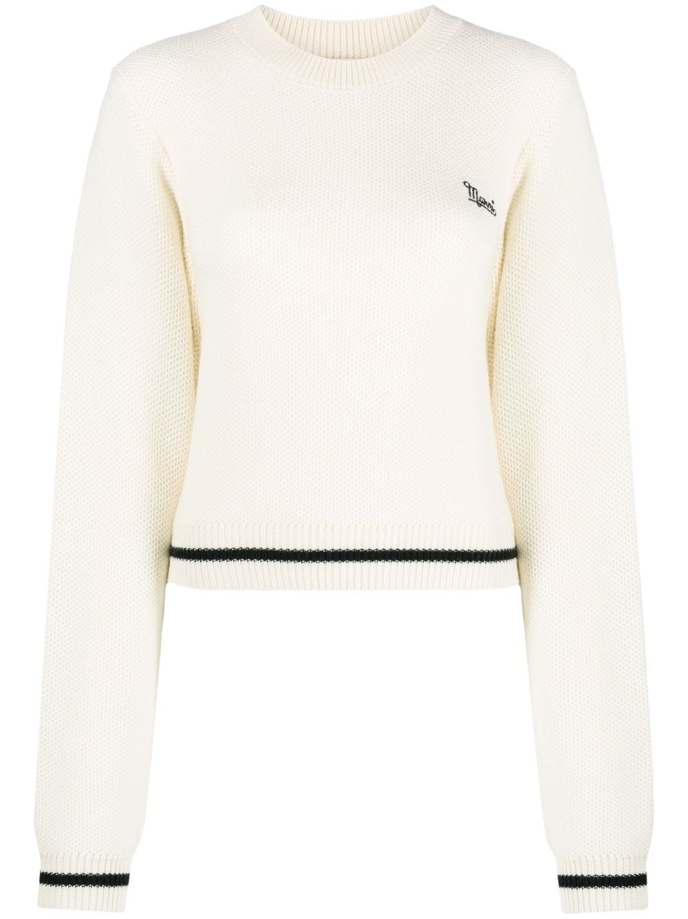 Marni Pullover mit Logo-Stickerei - Nude von Marni