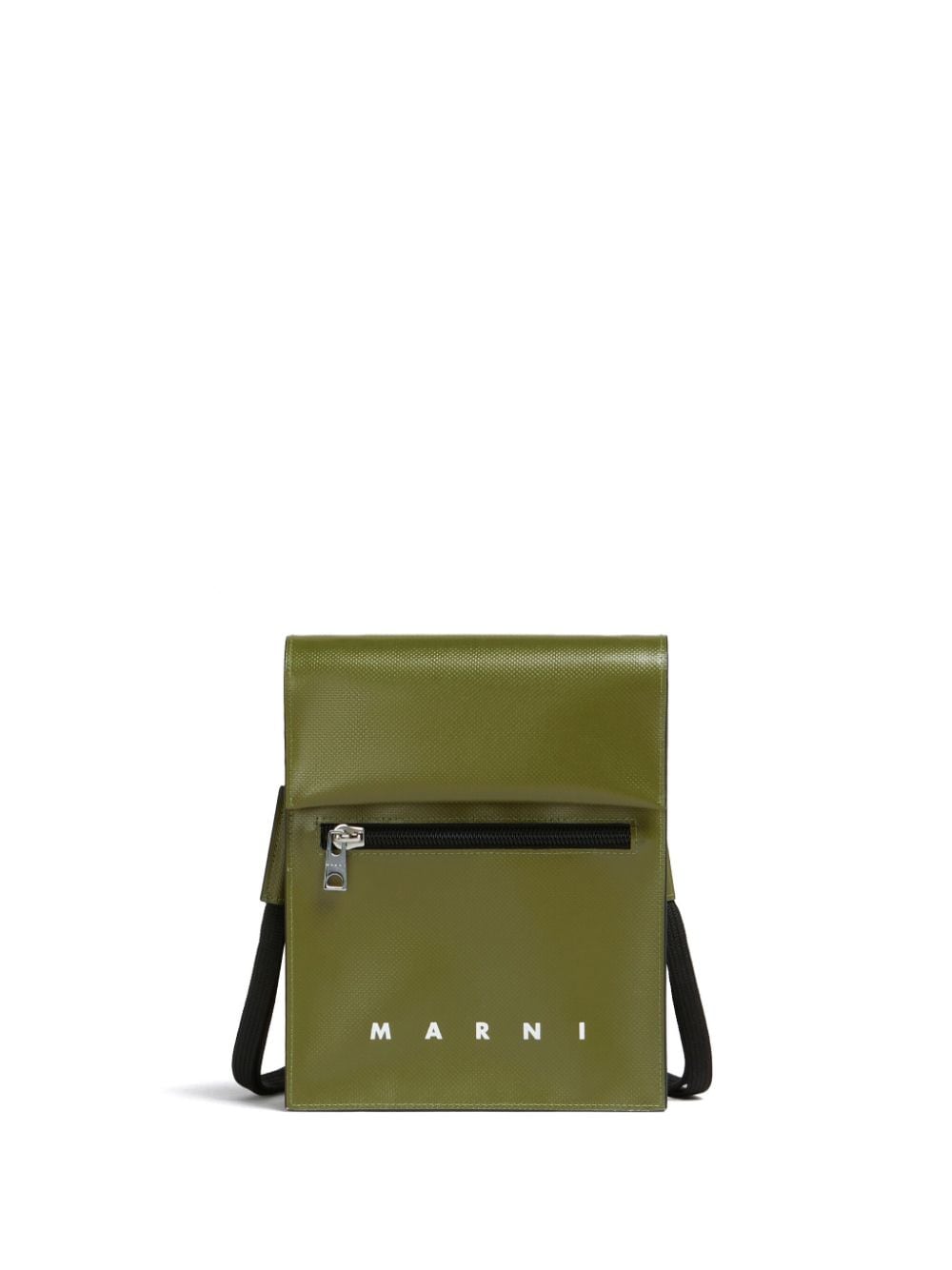 Marni Schultertasche mit Logo - Grün von Marni