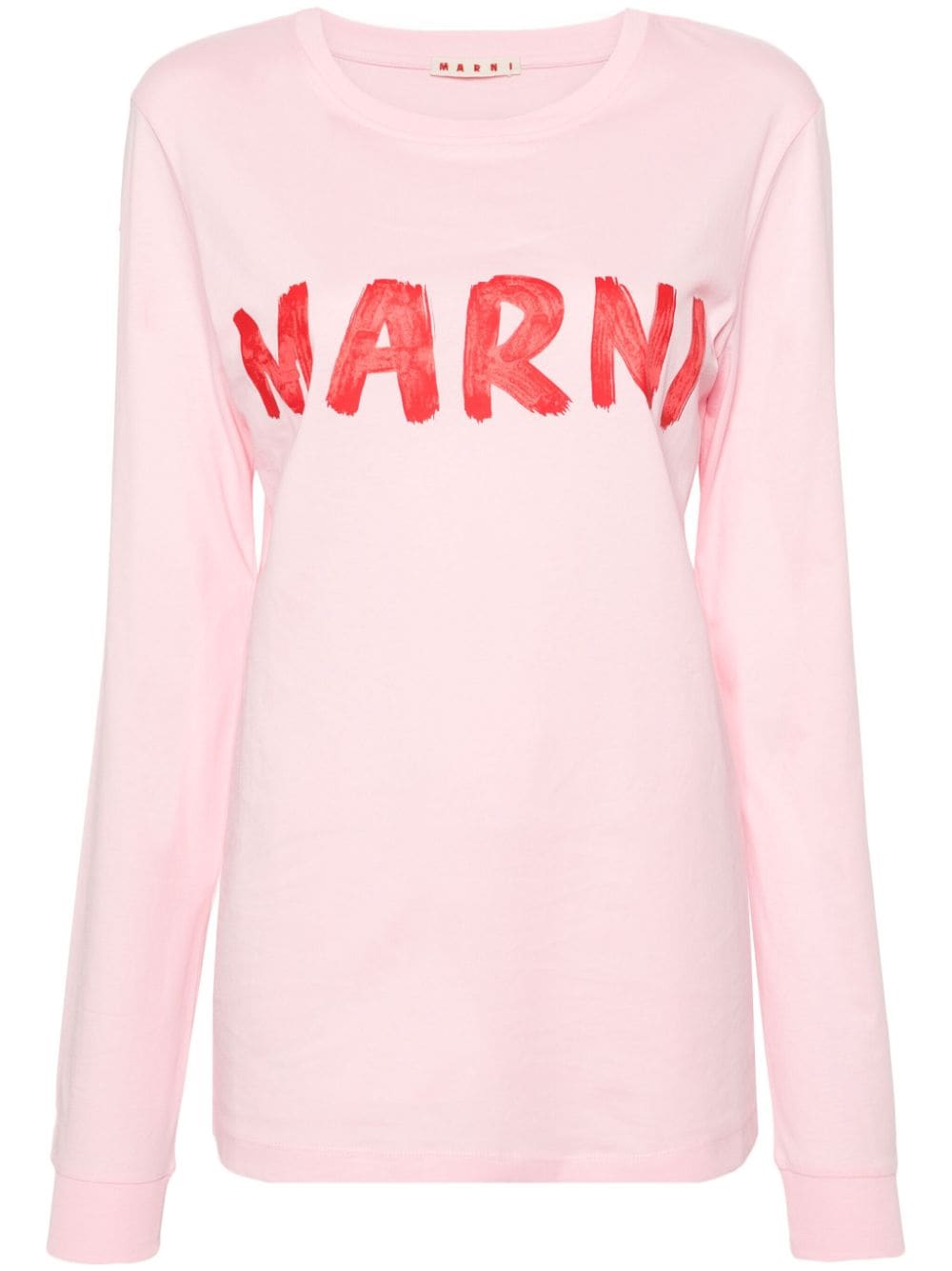 Marni T-Shirt mit Logo-Print - Rosa von Marni